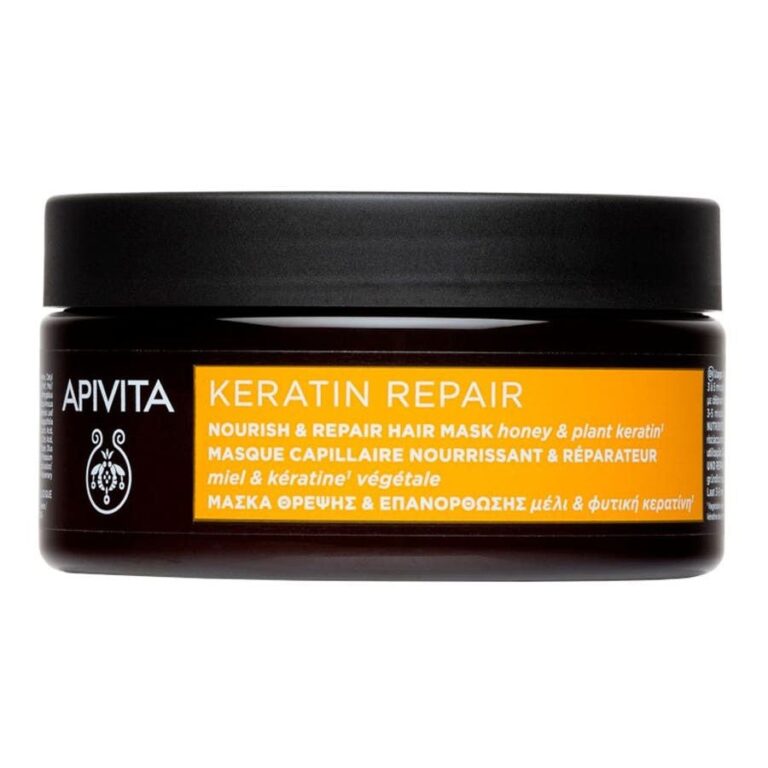 Apivita Keratin Repair Nourishing & Repairing Capillary Masks 200ml (6.76fl oz) - FrenchBeautyHub