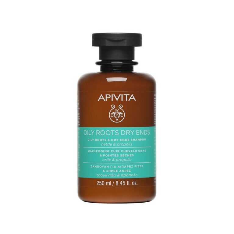 Apivita Rebalancing Shampoo for Oily Roots and Dry Ends 250ml (8.45 fl oz) - FrenchBeautyHub