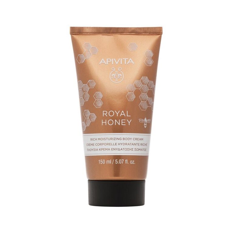 Apivita Royal Honey Rich Moisturizing Body Cream 150ml (5.07fl oz) - FrenchBeautyHub