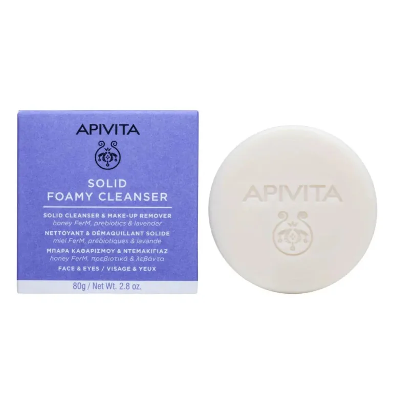 Apivita Solid Foamy Cleanser 80g (2.82 oz) - FrenchBeautyHub