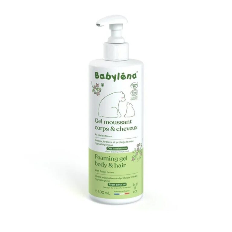 Babylena Bioes Foaming Gel Hair & Body from birth 400ml (13.53fl oz) - FrenchBeautyHub