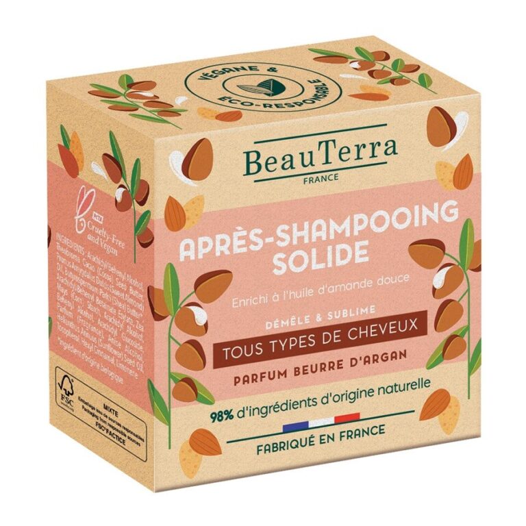 Beauterra Solid Conditioner All Hair Types 50g (1.76oz) - FrenchBeautyHub