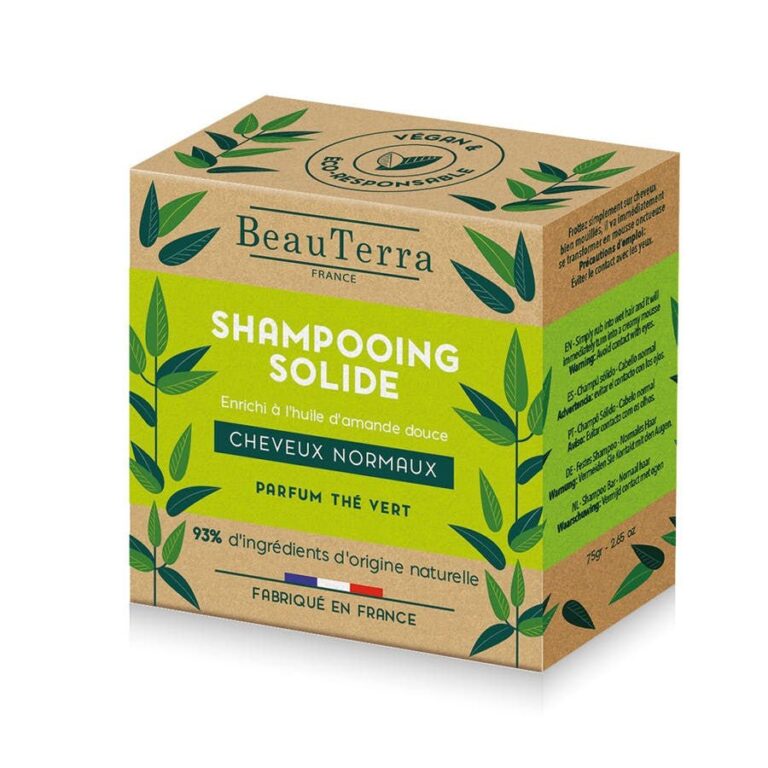 Beauterra Solid Shampoo for Normal Hair 75g (2.64 oz) - FrenchBeautyHub