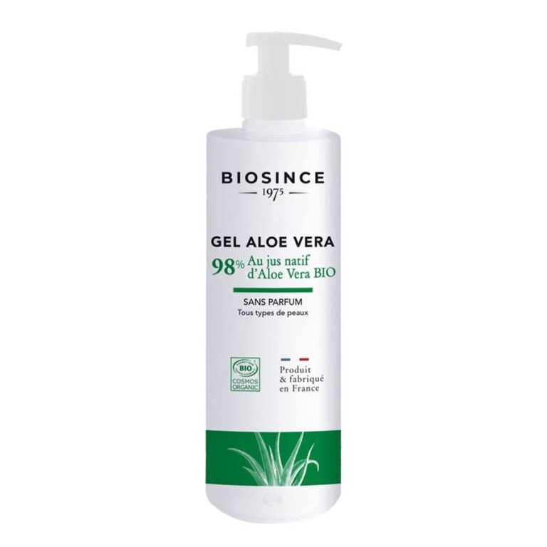 Bio Since 1975 Organic Unscented Aloe Vera Gel for All Skin Types 500ml (16.90fl oz) - FrenchBeautyHub