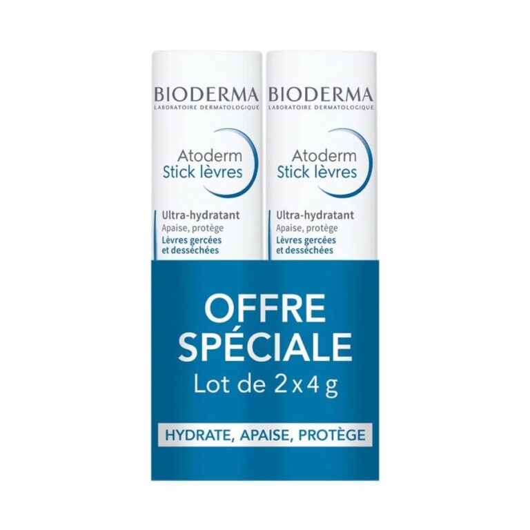 Bioderma Atoderm Lèvres Moisturizing Stick 4g x2 (0.14 oz x2) - FrenchBeautyHub
