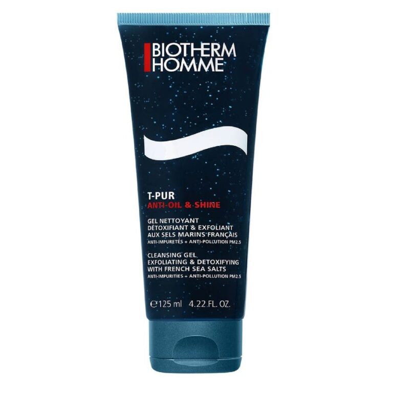 Biotherm T - Pur Anti - Oil & Shine Purifying Scrub Cleansing Gel for L'Homme 125ml (4.22fl oz) - FrenchBeautyHub