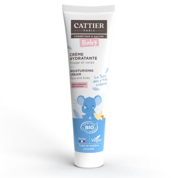 Cattier Baby Bébé Bioes Hydrating Cream Face And Body 75ml (2.54fl oz) - FrenchBeautyHub