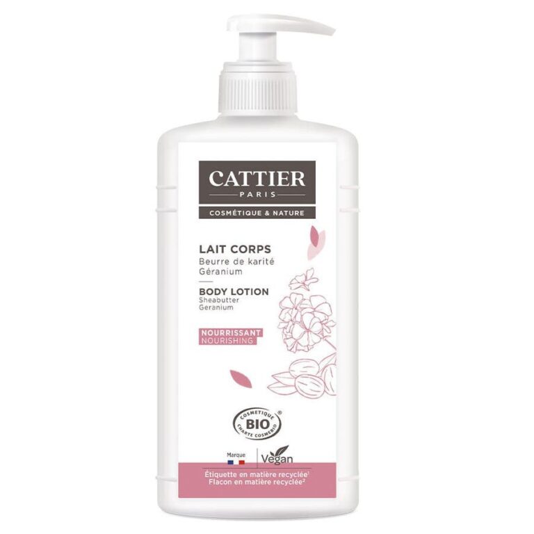 Cattier Hydrating Body Milk With Shea Butter 500ml (16.90fl oz) - FrenchBeautyHub