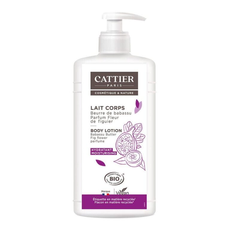 Cattier Moisturiser Body Milk Fleur De Figuier Perfume 500ml (16.90fl oz) - FrenchBeautyHub