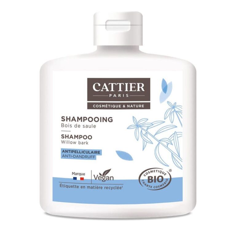 Cattier Organic Anti - dandruff Willow Wood Shampoo 250ml (8.45fl oz) - FrenchBeautyHub