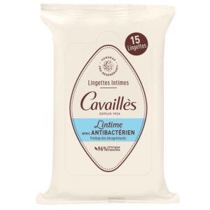 Cavaillès Intimate Dryness Intimate Wipes 15 Wipes Antibacterial Agent X15 - FrenchBeautyHub