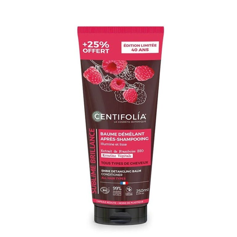 Centifolia Hair treatments After shampoo balm with Raspberry extract and Sweet Almond Proteins 200ml (6.76fl oz) - FrenchBeautyHub