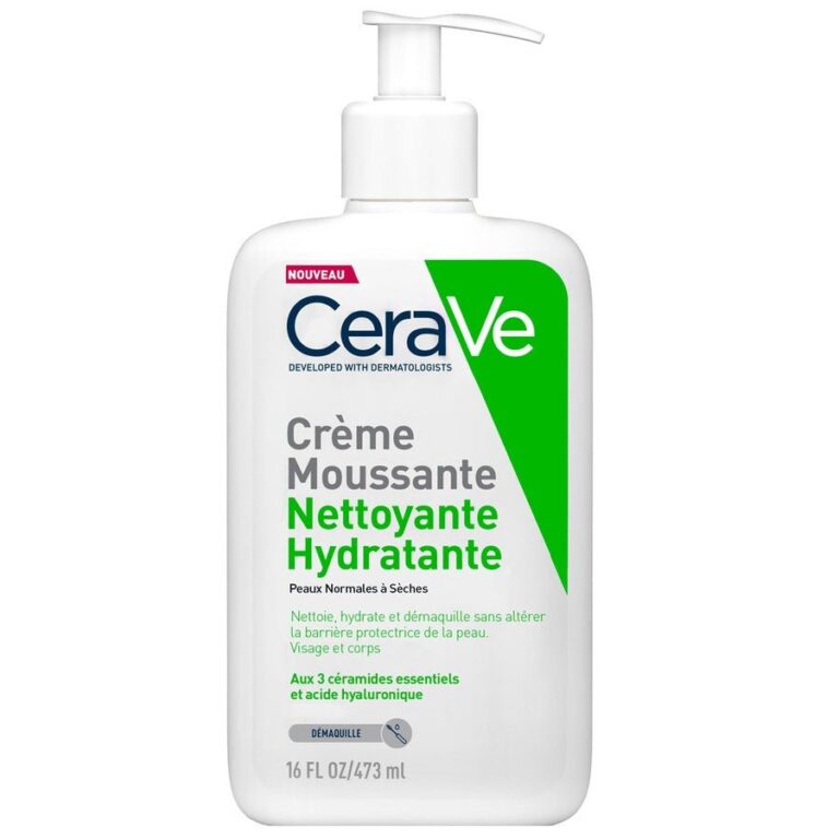 Cerave Face Cleanser Cleasing & Hydrating Foaming Cream Peaux Normales  Sches 473ml (15.99fl oz) - FrenchBeautyHub