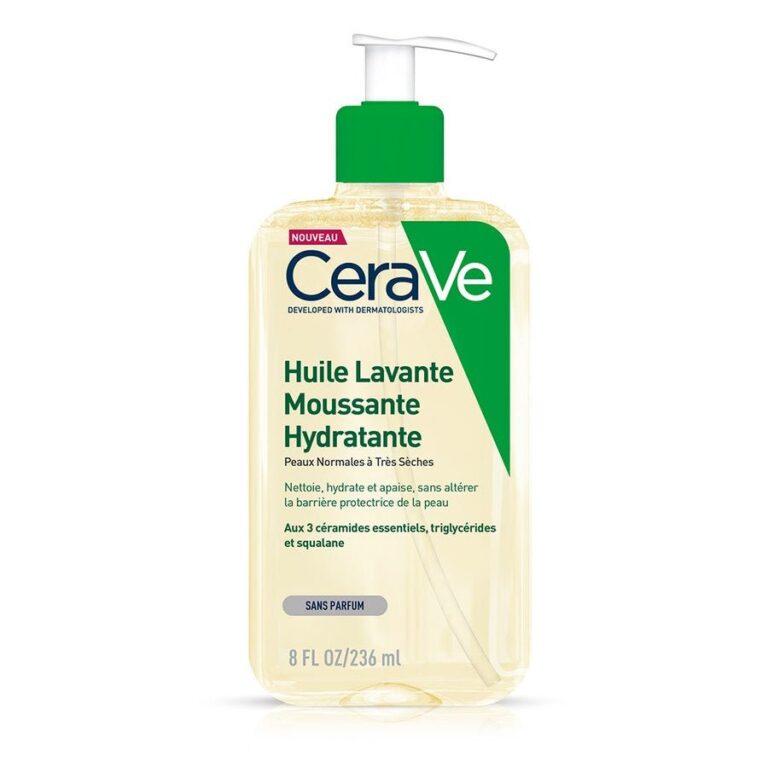 CeraVe Hydrating Foaming Cleansing Oil for Normal to Very Dry Skin 236ml (7.98fl oz) - FrenchBeautyHub