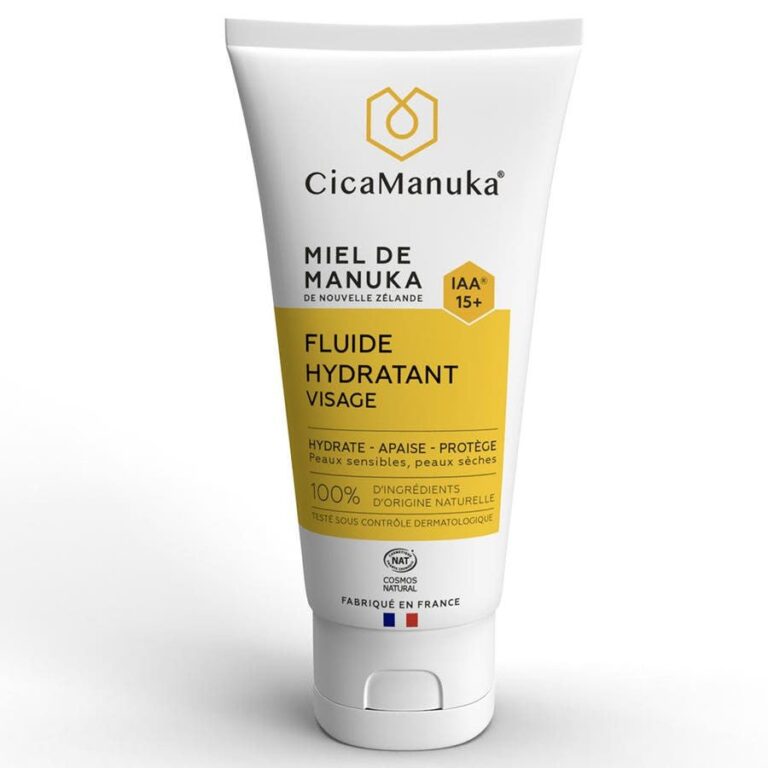 Cica Manuka Hydrating Facial Fluid with IAA15+ Manuka Honey for Sensitive and Dry Skin 50ml (1.69fl oz) - FrenchBeautyHub