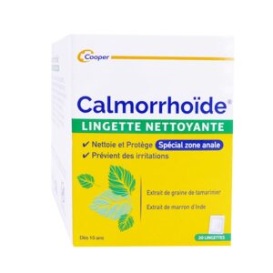 Cooper Calmorrhoide cleansing wipes 20 lingettes - FrenchBeautyHub