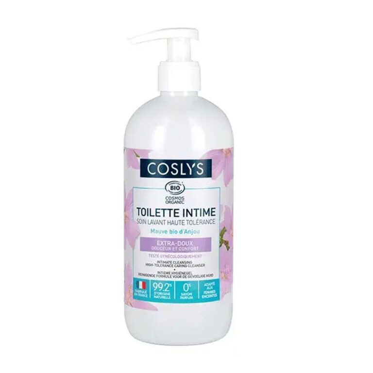Coslys Toilette Intime Soin Lavant Haute Tolérance Mauve bio d'Anjou 450ml (15.22fl oz) - FrenchBeautyHub
