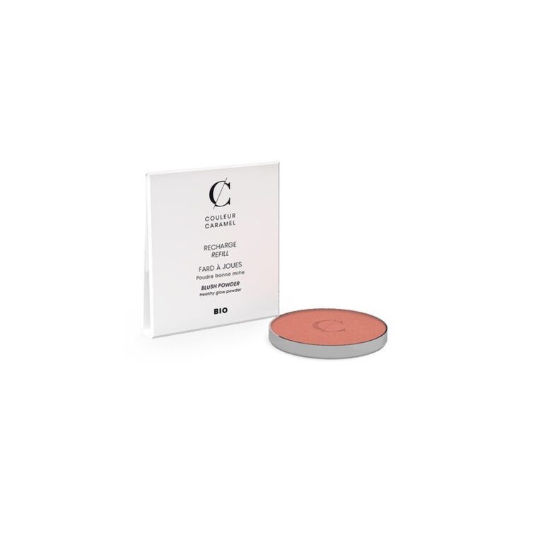 Couleur Caramel Blush Refill 3.3g (0.10 oz) - Silky Finish Organic Cosmetics - FrenchBeautyHub