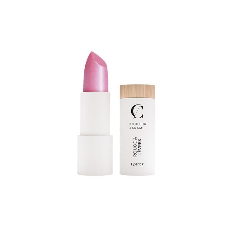 Couleur Caramel Metallic lipstick N206 - Raspberry 3.5g (0.10 oz) - FrenchBeautyHub