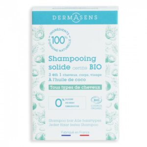 Dermasens Organic Solid Shampoo for All Hair Types 60g (2.11 oz) - FrenchBeautyHub