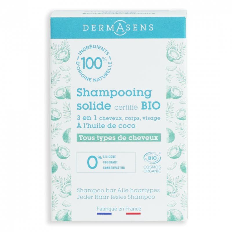 Dermasens Organic Solid Shampoo for All Hair Types 60g (2.11 oz)