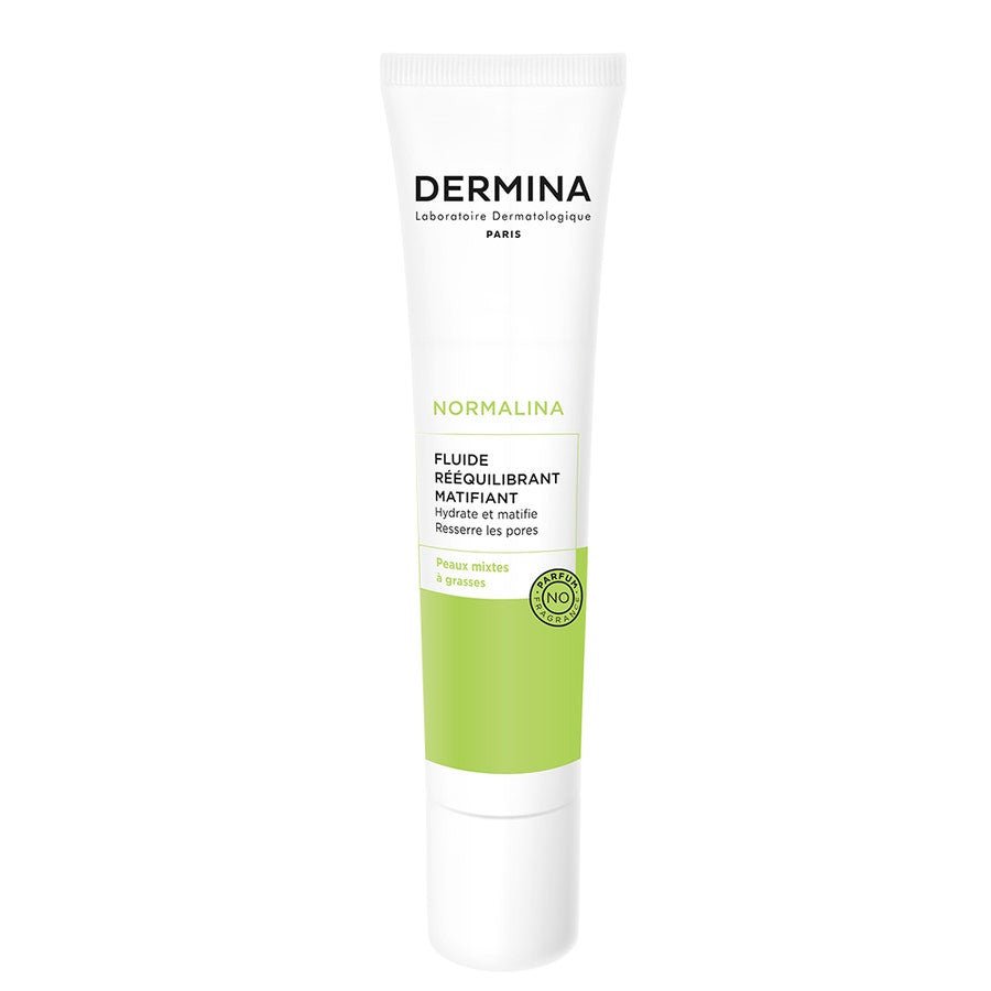 dermina-normalina-rebalancing-mattifying-fluid-combination-to-oily-skin-40ml-135fl-oz-768969_65933b3a-ad01-4b46-a64b-acfd2945aa88 Dermina Normalina Rebalancing Mattifying Fluid Combination To Oily Skin 40ml (1.35fl oz) - FrenchBeautyHub