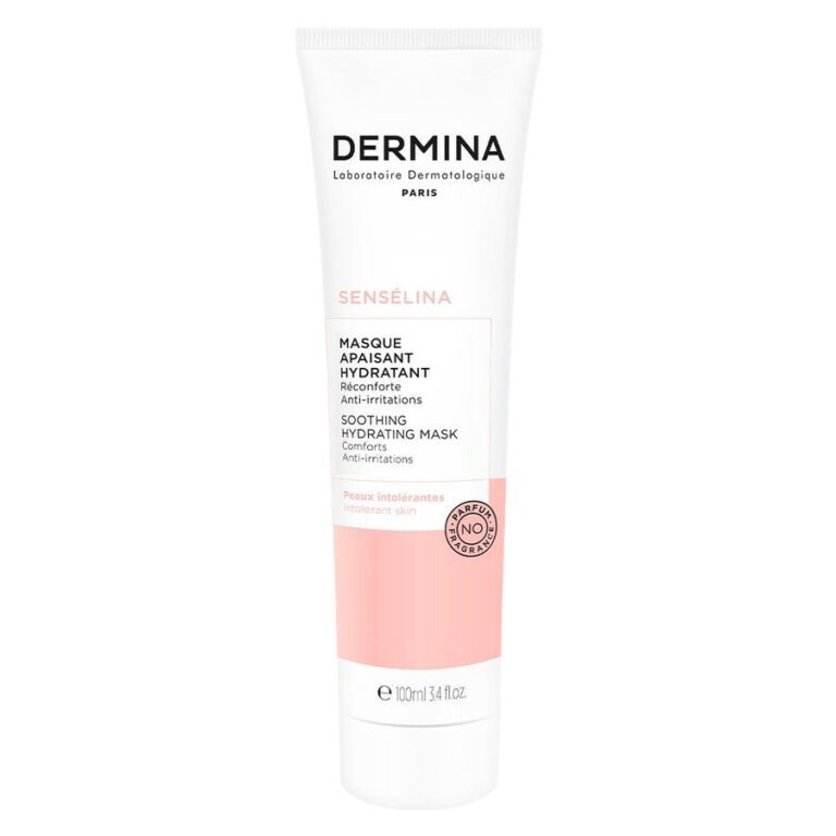 Dermina Senselina Soothing Hydrating Mask for Sensitive Skin 100ml (3.38fl oz) - FrenchBeautyHub