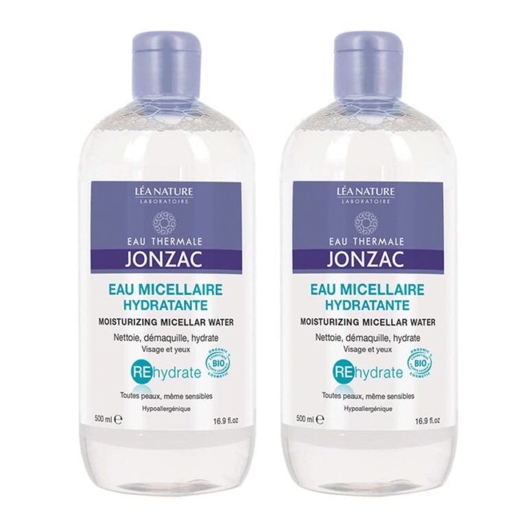 Eau thermale Jonzac Organic Moisturizing Micellar Water 500ml x2 (16.90fl oz x2) - FrenchBeautyHub