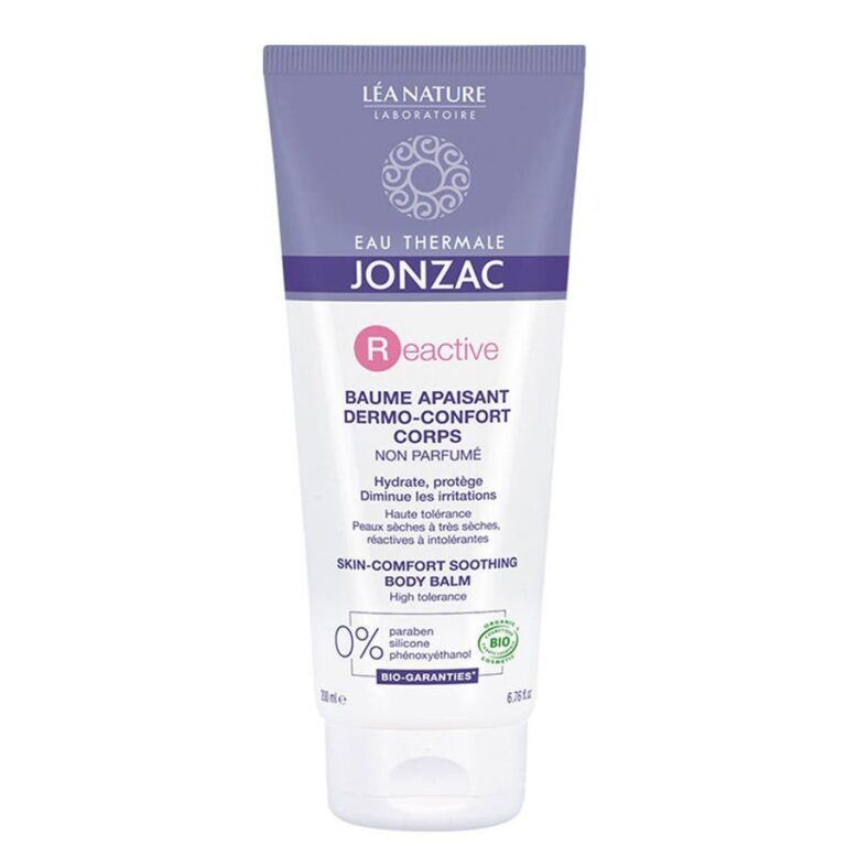 Eau thermale Jonzac REactive Organic Dermo - Comforting Body Balm Dry to very dry skin 200ml (6.76fl oz) - FrenchBeautyHub