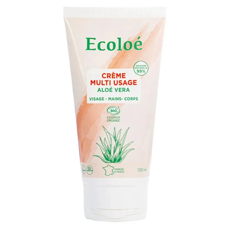 Ecoloé Aloe Vera Organic Multi Purpose Cream 150ml (5.07fl oz) - FrenchBeautyHub