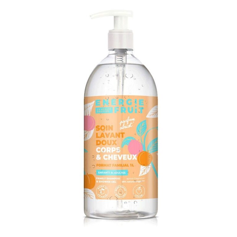 Energie Fruit Gentle Apricot Body & Hair Shower Gel 1L (33.81fl oz) - FrenchBeautyHub