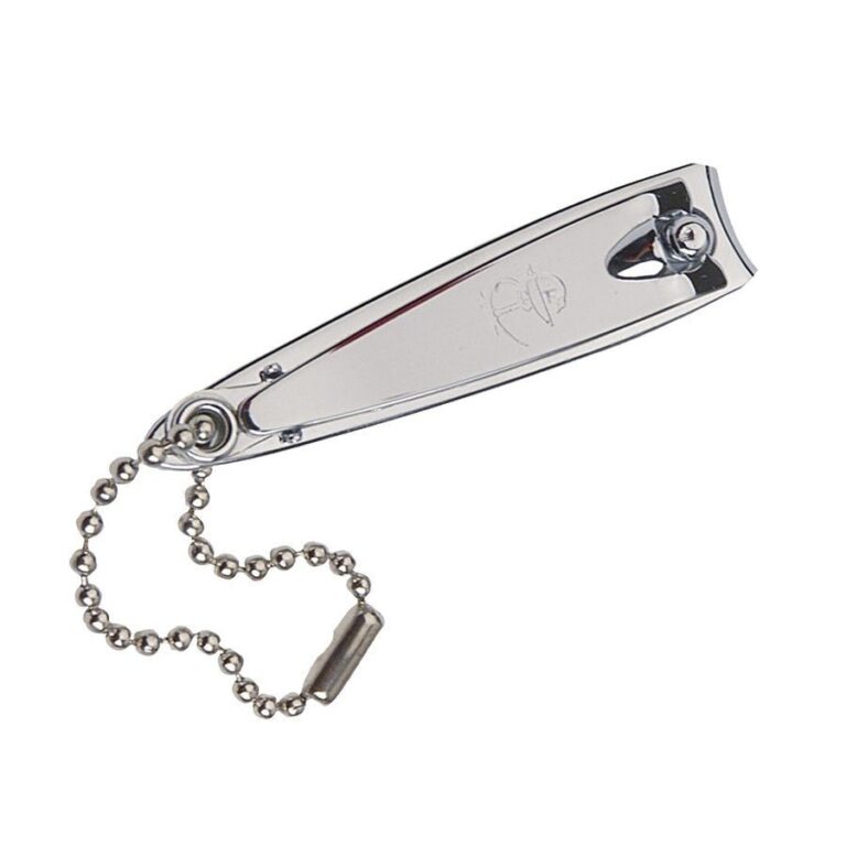 Estipharm Small Nail Clippers with Integrated Chain and File - FrenchBeautyHub