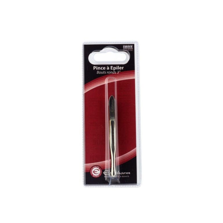 Estipharm Tweezers 3" Round tips 1 unit - FrenchBeautyHub