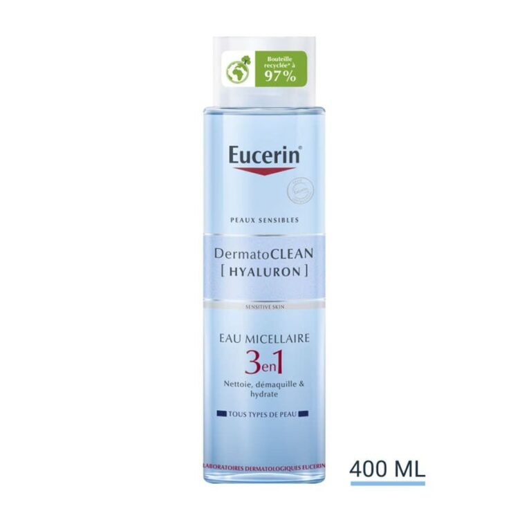 Eucerin DermatoCLEAN [Hyaluron] 3 In 1 Micellar Lotion 400ml (13.52fl oz) - FrenchBeautyHub
