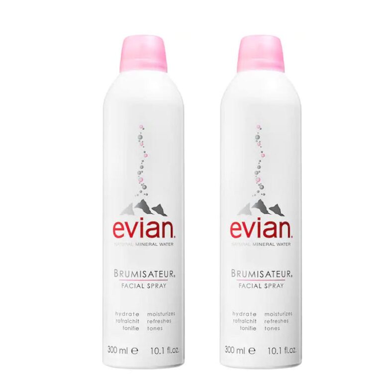 Evian Mister Facial spray 300ml x2 (10.14fl oz x2) - FrenchBeautyHub