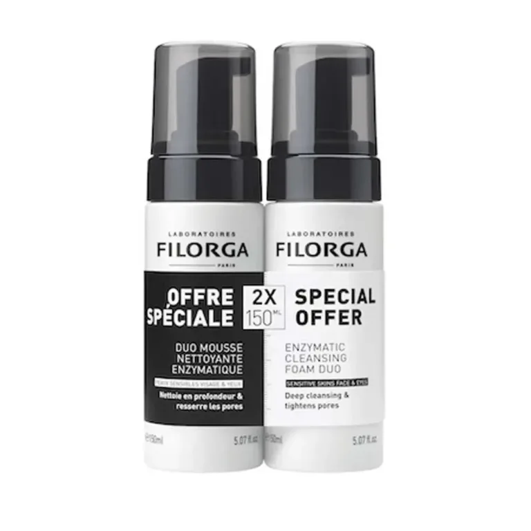 Filorga Skin - Prep Cleansing Foam Duo 150ml x2 (5.07fl oz x2) - FrenchBeautyHub