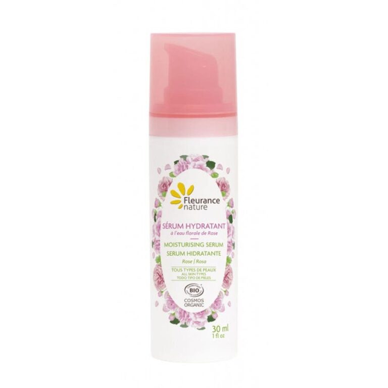 Fleurance Nature Organic ROSE FLORAL WATER HYDRATING SERUM All skin types 30ml (1.01fl oz) - FrenchBeautyHub