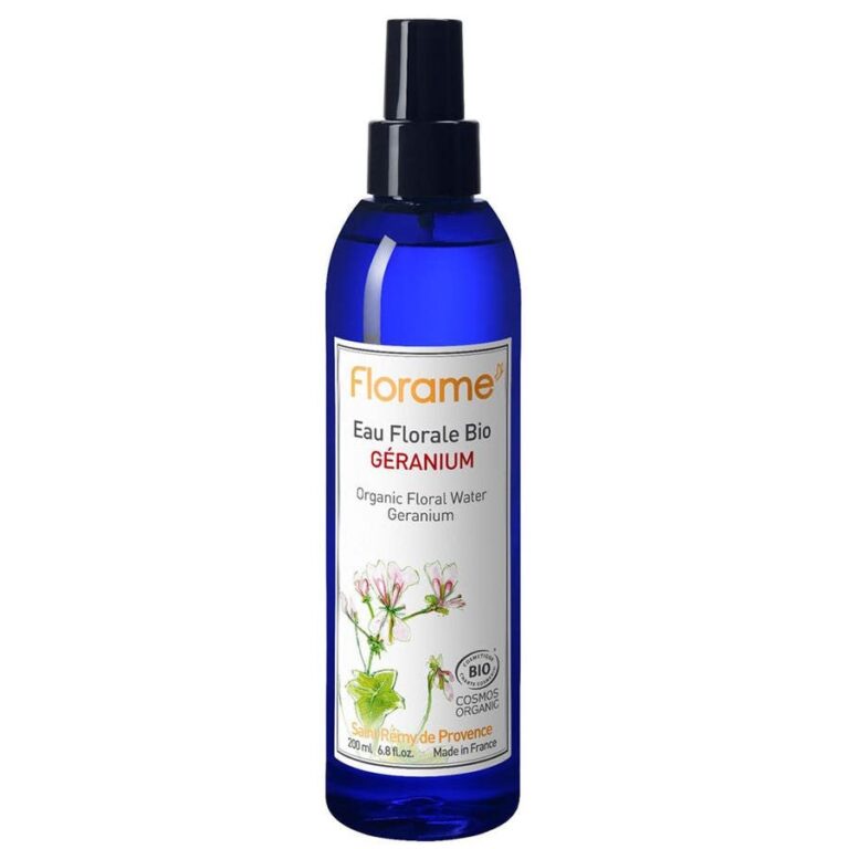 Florame Organic Geranium Floral Water 200ml (6.76fl oz) - FrenchBeautyHub