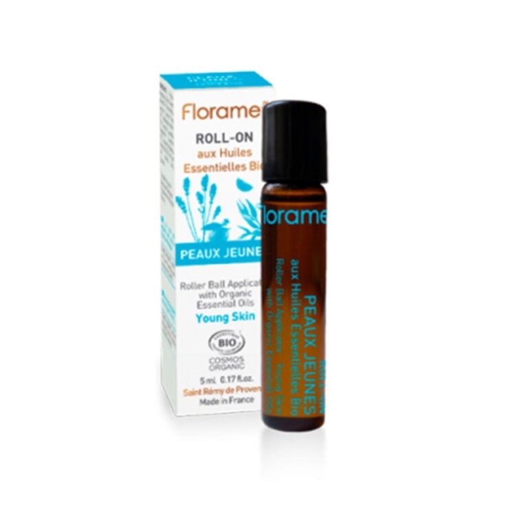 Florame Young Skin Roll - on with Organic Essential Oils 5ml (0.16fl oz) - FrenchBeautyHub