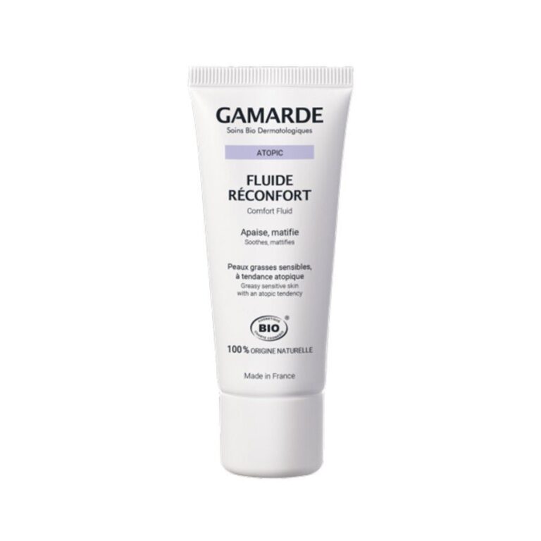 Gamarde Atopic Organic Comfort Fluid 40ml (1.35 fl oz) for Sensitive Oily Skin - FrenchBeautyHub