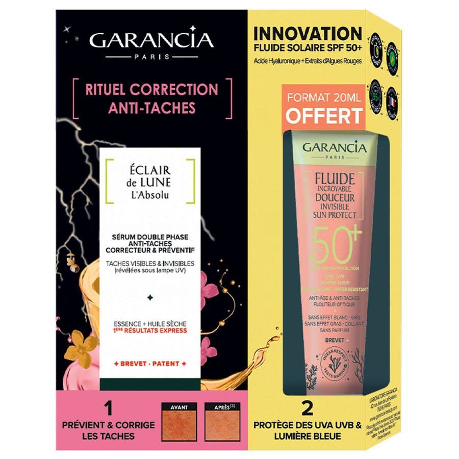 garancia-eclair-de-lune-anti-spot-correcting-ritual-with-dual-phase-serum-and-sunscreens-30ml-20ml-623221 Garancia Eclair de Lune Anti - Spot Correcting Ritual with Dual Phase Serum and Sunscreens - 30ml + 20ml - FrenchBeautyHub