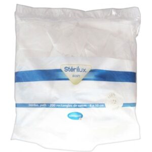 Hartmann Coton Sterilux Pads 8x10cm 200 rectangles - FrenchBeautyHub