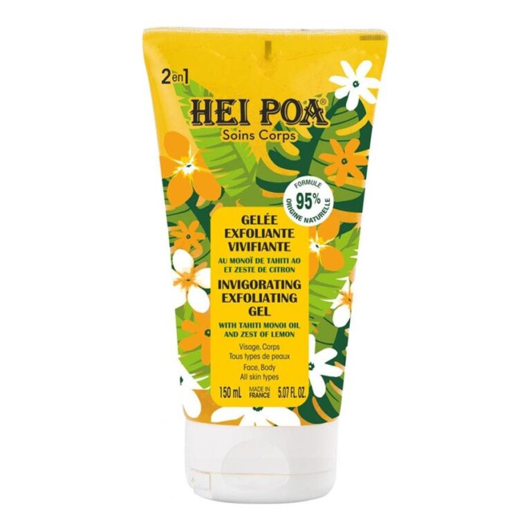 Hei Poa Body Care Invigorating Exfoliating Gel Face and Body 150ml (5.07fl oz) - FrenchBeautyHub