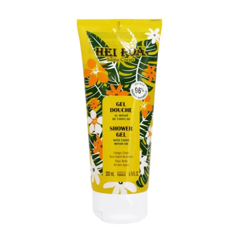 Hei Poa Body Care Monoï de Tahiti Shower Gel 200ml (6.76 fl oz) - FrenchBeautyHub