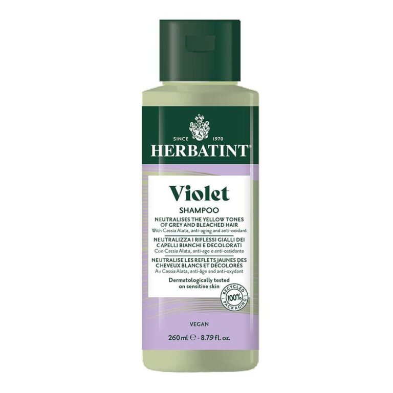 Herbatint Violet Shampoos Neutralises Yellow Reflections 260ml (8.79fl oz) - FrenchBeautyHub