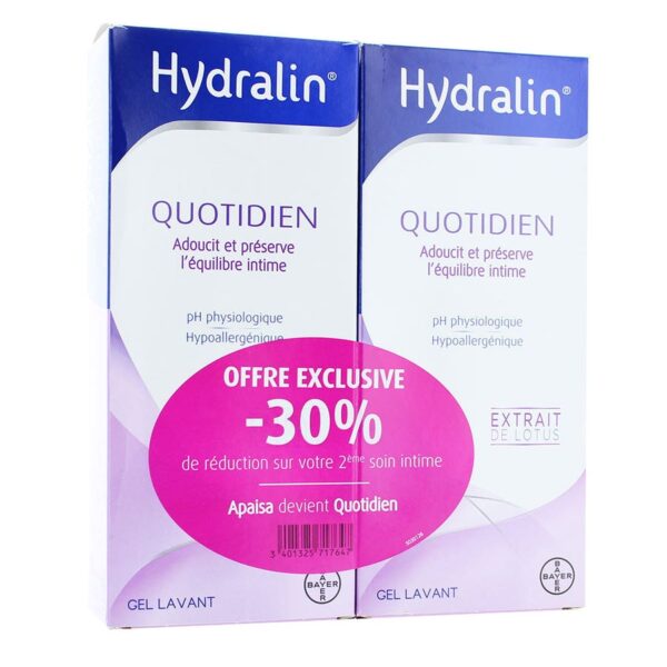 Hydralin Intimate Gel 400ml x2 (13.53fl oz x2) - FrenchBeautyHub