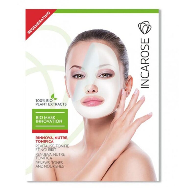 Incarose Organic Regenerating Face Mask with Vegetable Hyaluronic Acid - 1 Disposable Mask - FrenchBeautyHub