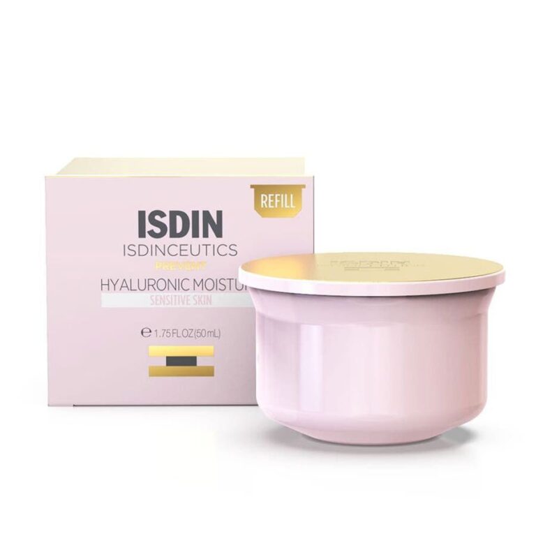 Isdin Hyaluronic Moisture Hydrating and Anti - Aging Day Cream Refill Sensitive Skin Prevent 50g (1.76 oz) - FrenchBeautyHub