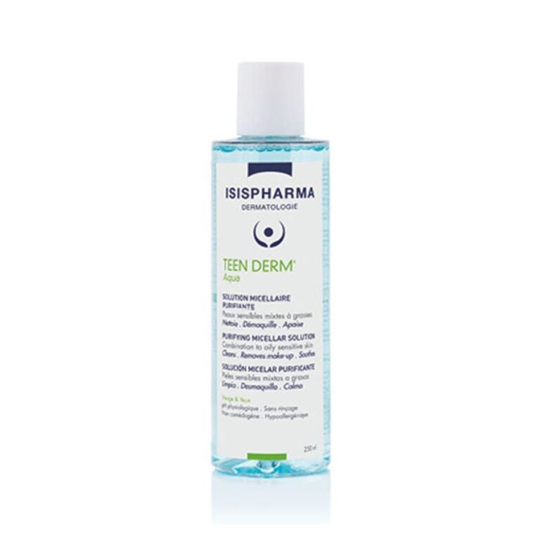 Isispharma Teen Derm Aqua Purifying Micellar Solution for Combination to Oily Skin 250ml (8.45fl oz) - FrenchBeautyHub