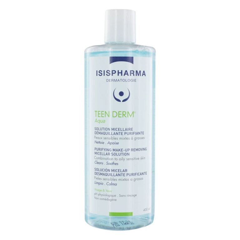 Isispharma Teen Derm Aqua Purifying Micellar Solution for Combination to Oily Skin 400ml (13.52fl oz) - FrenchBeautyHub